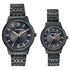 Sonata Wedding Edit Quartz Analog Black Dial Stainless Steel Strap Watch For Pair Style NU7715487076NM01