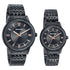 Sonata Wedding Edit Quartz Analog Black Dial Stainless Steel Strap Watch For Pair Style NU7715487076NM01