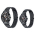 Sonata Wedding Edit Quartz Analog Black Dial Stainless Steel Strap Watch For Pair Style NU7715487076NM01