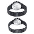 Sonata Wedding Edit Quartz Analog Black Dial Stainless Steel Strap Watch For Pair Style NU7715487076NM01