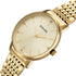 Sonata Eternia Quartz Analog Golden Dial Metal Strap Watch For Men