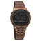 Sonata SF CirQle Digital Dial Brown Stainless Steel Strap Watch For Men