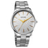 Sonata Traditional Essentials Quartz Analog Silver Dial Silver Metal Strap Watch For Men