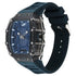 Sonata SF Maiden Voyage Sport Watch Blue Dial And Strap Tonneau Shaped Case