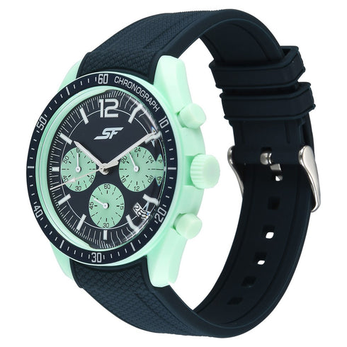 Sonata SF Genesis Bold Chronograph Watch for Men with Blue Strap