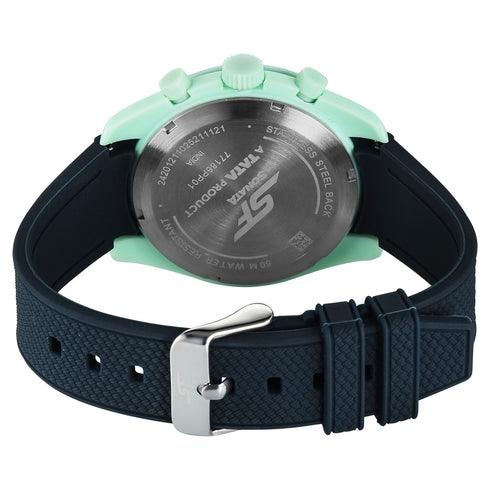 Sonata SF Genesis Bold Chronograph Watch for Men with Blue Strap
