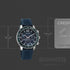 Sonata Chronos Quartz Analog with Date Blue Dial Blue Colour Plastic Strap Watch For Men
