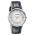 Sonata Verve Quartz Analog Silver Dial Black Leather Strap Watch For Men