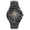 Sonata Festive Quartz Analog Black Dial Black Metal Strap Watch For Men