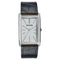 Sonata Ascent White Rectangular Watch with Leather Strap