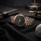 Sonata Vector Black Dial Two Tone Bracelet Watch for Men
