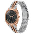 Sonata Vector Black Dial Two Tone Bracelet Watch for Men