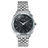 Sonata Vector Black Textured Dial Silver Tone Bracelet Watch for Men