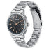 Sonata Jashn Quartz Analog Black Dial Silver Metal Strap Watch For Men