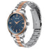 Sonata Jashn Quartz Analog Blue Dial Two Toned Metal Strap Watch For Men