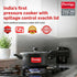 Prestige Svachh Hard Anodised Spillage Control Senior Pressure Cooker 5 L Black