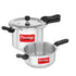 Prestige Svachh Aluminium Anti Bulge Gas And Induction Compatible Pressure Cooker 5 L Combo