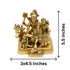 Brass Shiv Parivar Religious Temple Idol 1555g