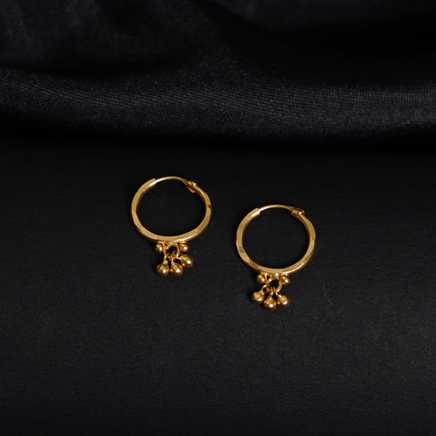 22 Carat Gold Ball Gold Ear Rings 1.06g by Mahita Collections
