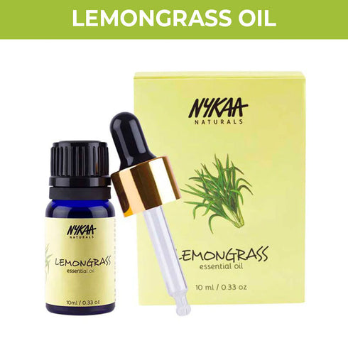 Nykaa Naturals Lemongrass Essential Oil for Minimised Pores & Hair Fall Protection