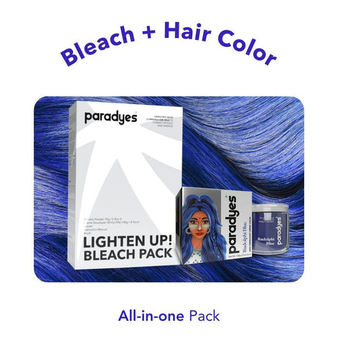 Paradyes Rudolphi Blue + Lighten Up! Bleach Pack
