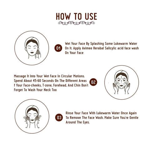 Avimee Herbal Salicylic Acid Face Wash