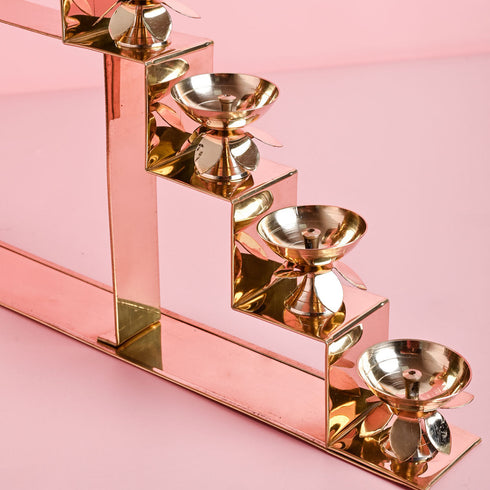 Samskara Home 7 Step Diya Stand