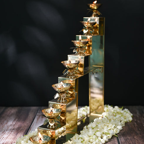 Samskara Home 7 Step Diya Stand