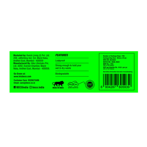 BECO Garbage Bag Kit