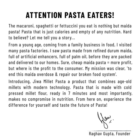 Jiwa Instant Jowar Macaroni Pasta