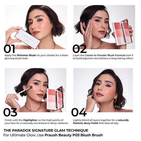 Praush Paradox Blush and Highlighter Palette