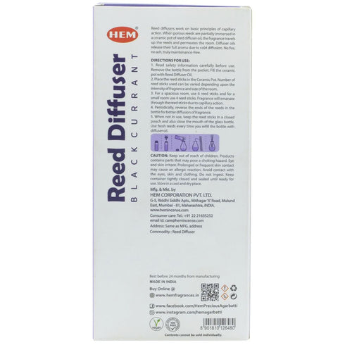 HEM Black Currant Reed Diffusers