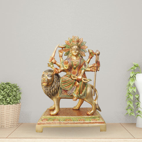 Brass Durga Ji Goddess Idol Statue 5.4Kg