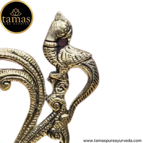 Tamas Brass Handcrafted Peacock Diya with Bell with Antique Finish