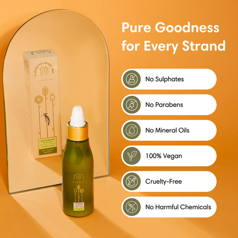 Theearthcollective in Hair Moisturizer Best Leave In Conditioner for Dry Frizzy Curly Hair Goji Berry Oat & Sunflower