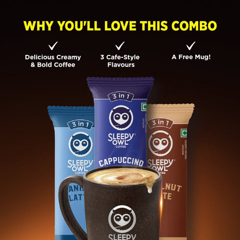 Sleepy Owl Coffee Premix Coffee + Free Mug