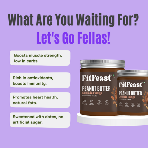 Fitfeast Cookie Fudge Peanut Butter 400g