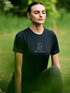 Wiselife Purpose Printed Active T-shirt (Black)