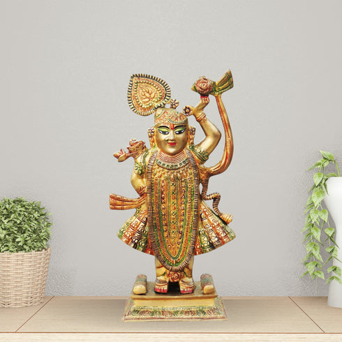 Brass Shreenathji Statue 8Kg