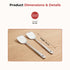 Vinod Stainless Steel Basting Turner Khurpa Cooking Palta Turner Set of 2 34 cm Highest Grade Stainless Steel Rust Free Dishwasher Safe No 5