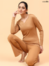 Wiselife Active Full Sleeves T-shirt (Brown)