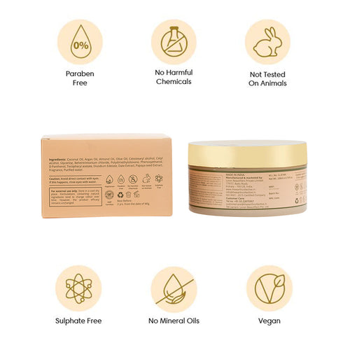 Theearthcollective in Traveller's Spa Hair Mask For Instant Spa like Experience Coconut Argan & Almond