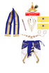 Raj Fancy Dresses Baby Krishna Brocade Fabric | White and Blue For Janmashtami Mythological Character Costume