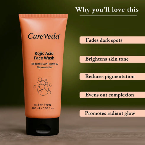 CareVeda Skin Glow Combo Set of 2 Jamun Glow & Kojic Acid Face Wash