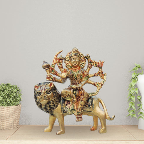 Brass Durga Ji Idol Statue 1Kg