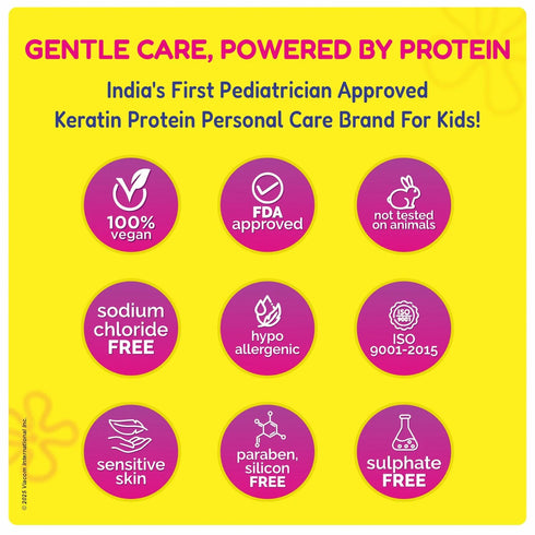 Kt Kids Personal Care Body Kit For Boys & Girls 3 Years Body Oil Lotion Soft Body Wash Sunscreen SPF Body