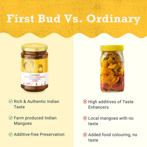 First Bud Organics Home Made Rajasthani Mango Pickle