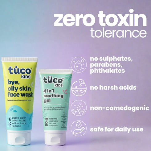 Tuco Teen Acne Kit: Acne Face Gel + Oily Skin Face Wash