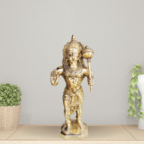 Brass Hanuman Ji Statue 5.32Kg