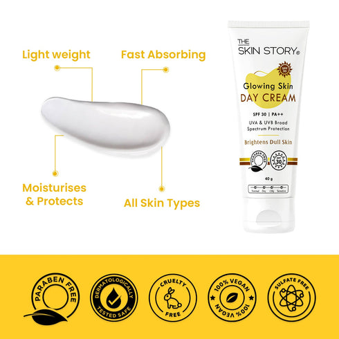 The Skin Story Glowing Skin Day Cream SPF 30 + Moisturiser